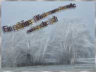 Ein schönes Winterwochenende wünsche ich